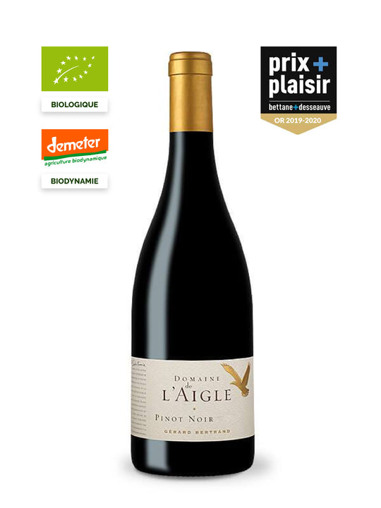 domaine de l'aigle pinot noir rouge du languedoc vin bio biodynamie prix plaisir bettane et desseauve
